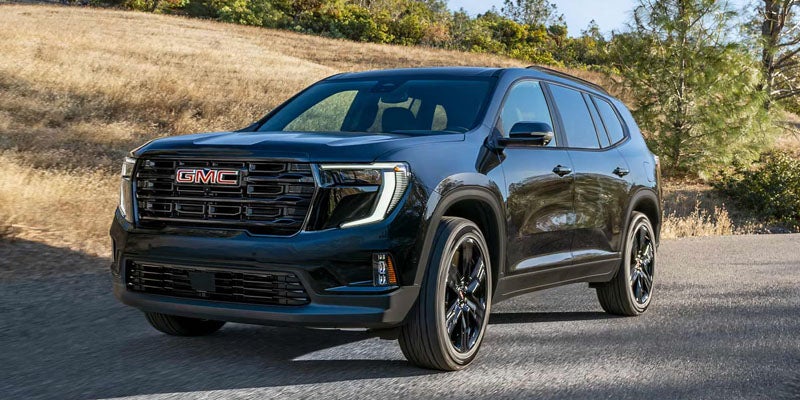 Black GMC Acadia exterior